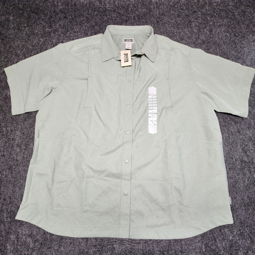 Duluth Trading Womens Heirloom Gardening Overshirt Shirt UPF Wicking Small NWT